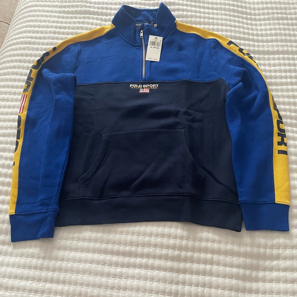 POLO Ralph Lauren Boys Quarter Zip Sweatshirt.